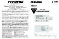 Thumbnail of document Manual - OM-21A Single Use USB Temperature Data Loggers for Audit Reports